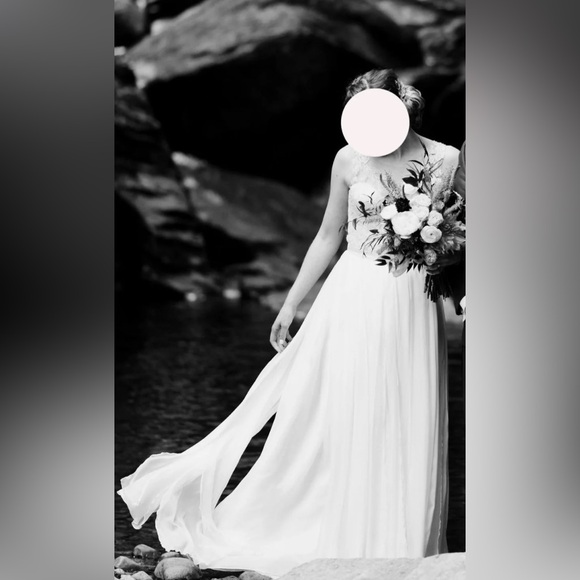 Sarah Seven Eliza Top & Irving Skirt Classic Wedding Gown - Picture 1 of 9